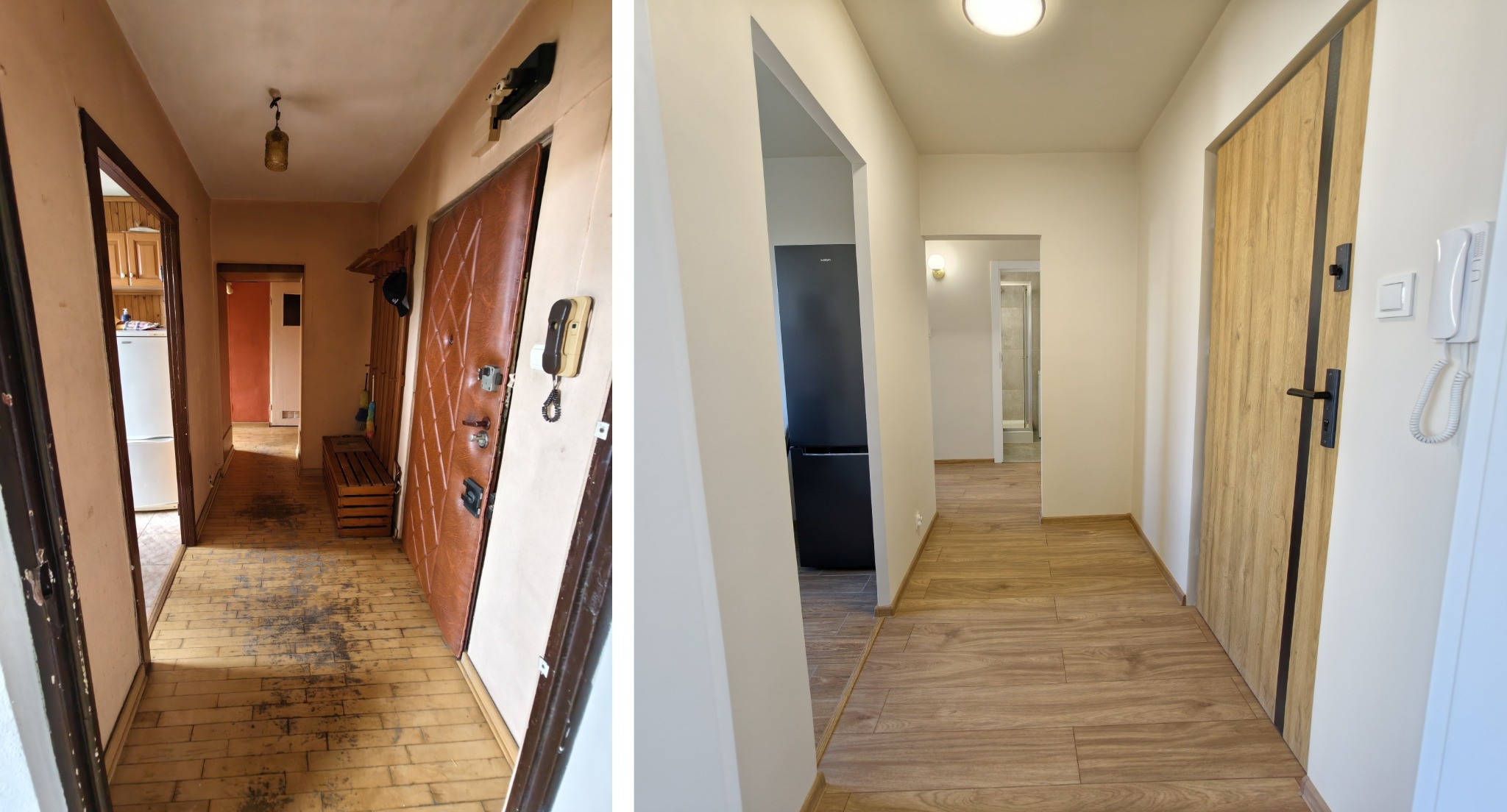 Przedpokój przed i po